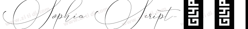 Sophia Script字体转换